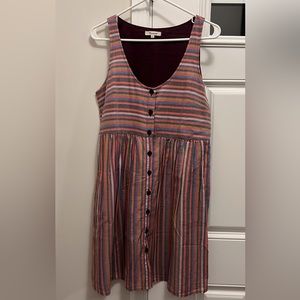Madewell Stripe Dress - Button Front - Size S